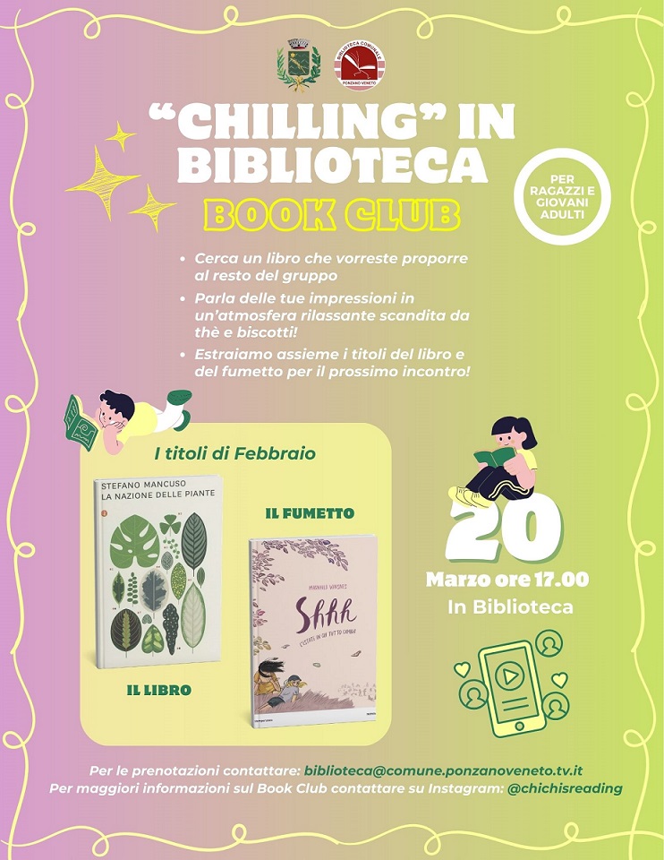 PONZANO VENETO | "CHILLING" IN BIBLIOTECA
