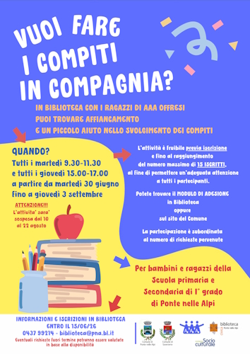 VUOI FARE I COMPITI IN COMPAGNIA?