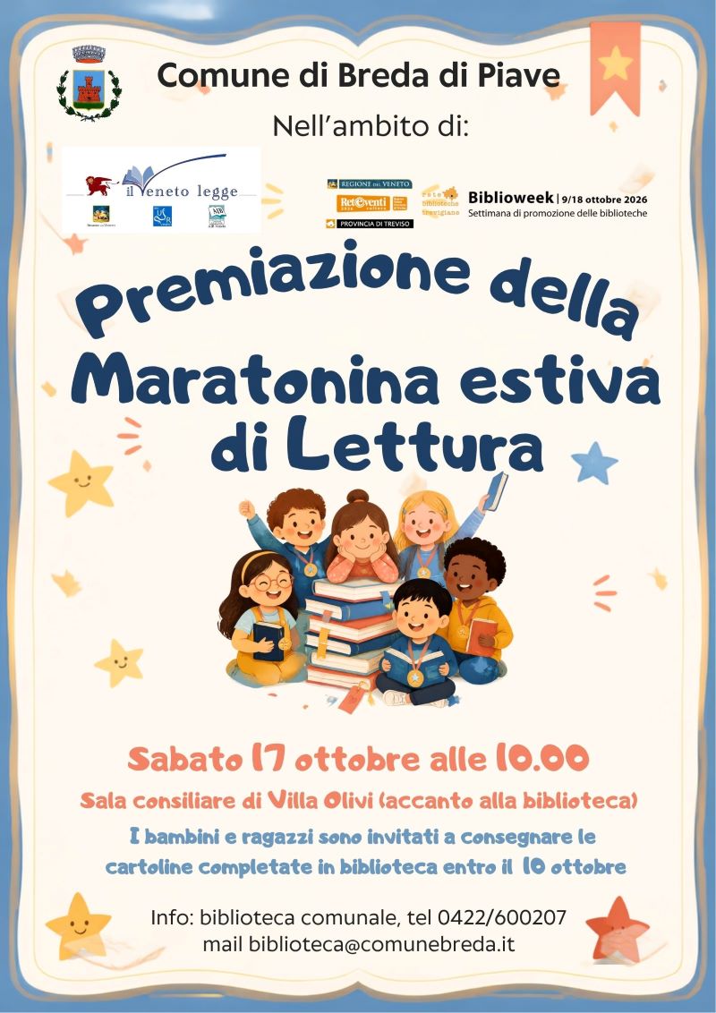 Breda | Premiazione Maratonina di lettura