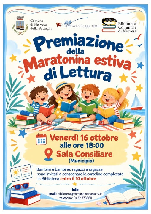 Nervesa della Battaglia | Premiazione della Maratonina estiva di lettura