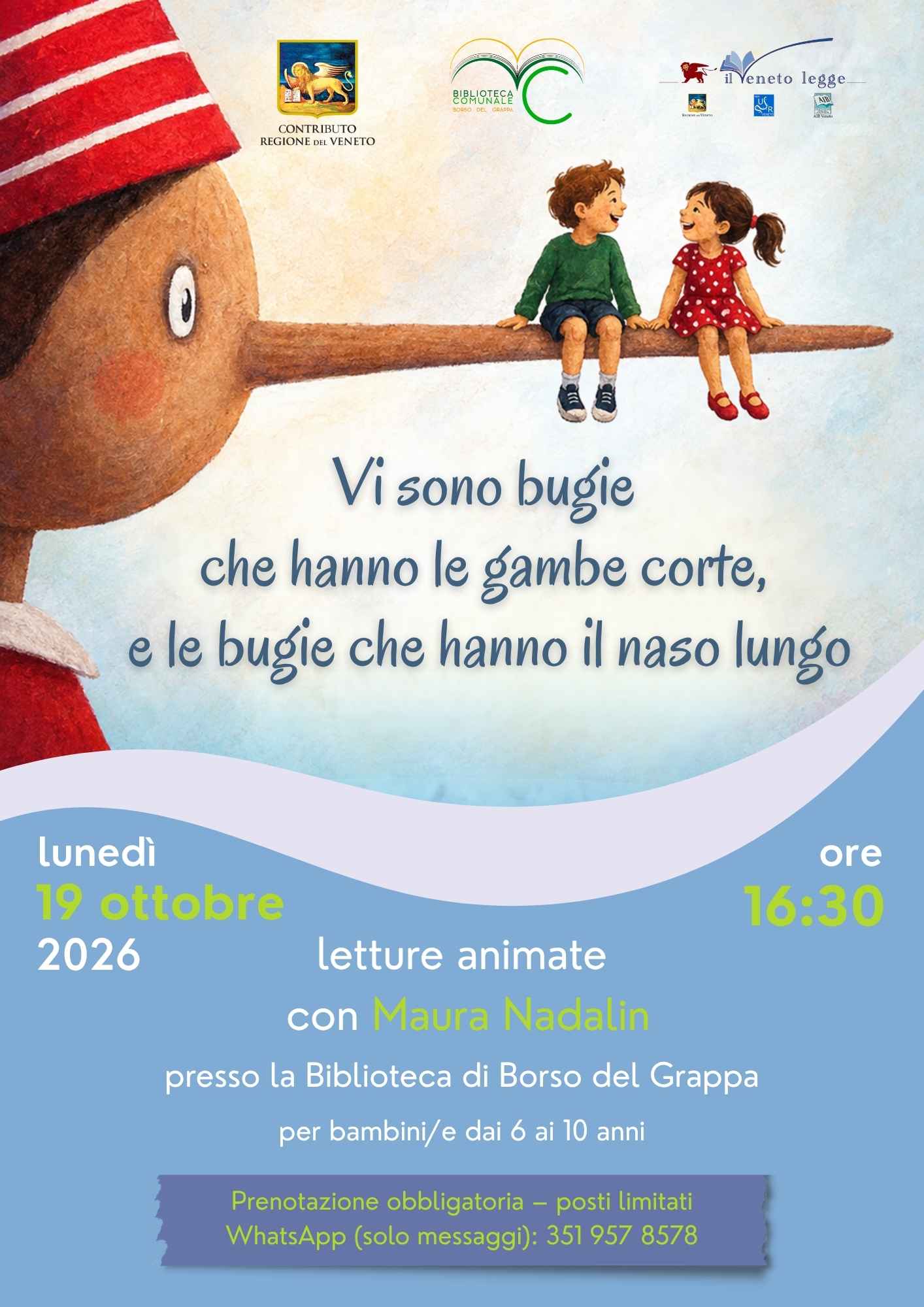Letture animate per bambini dai 6 ai 10 anni