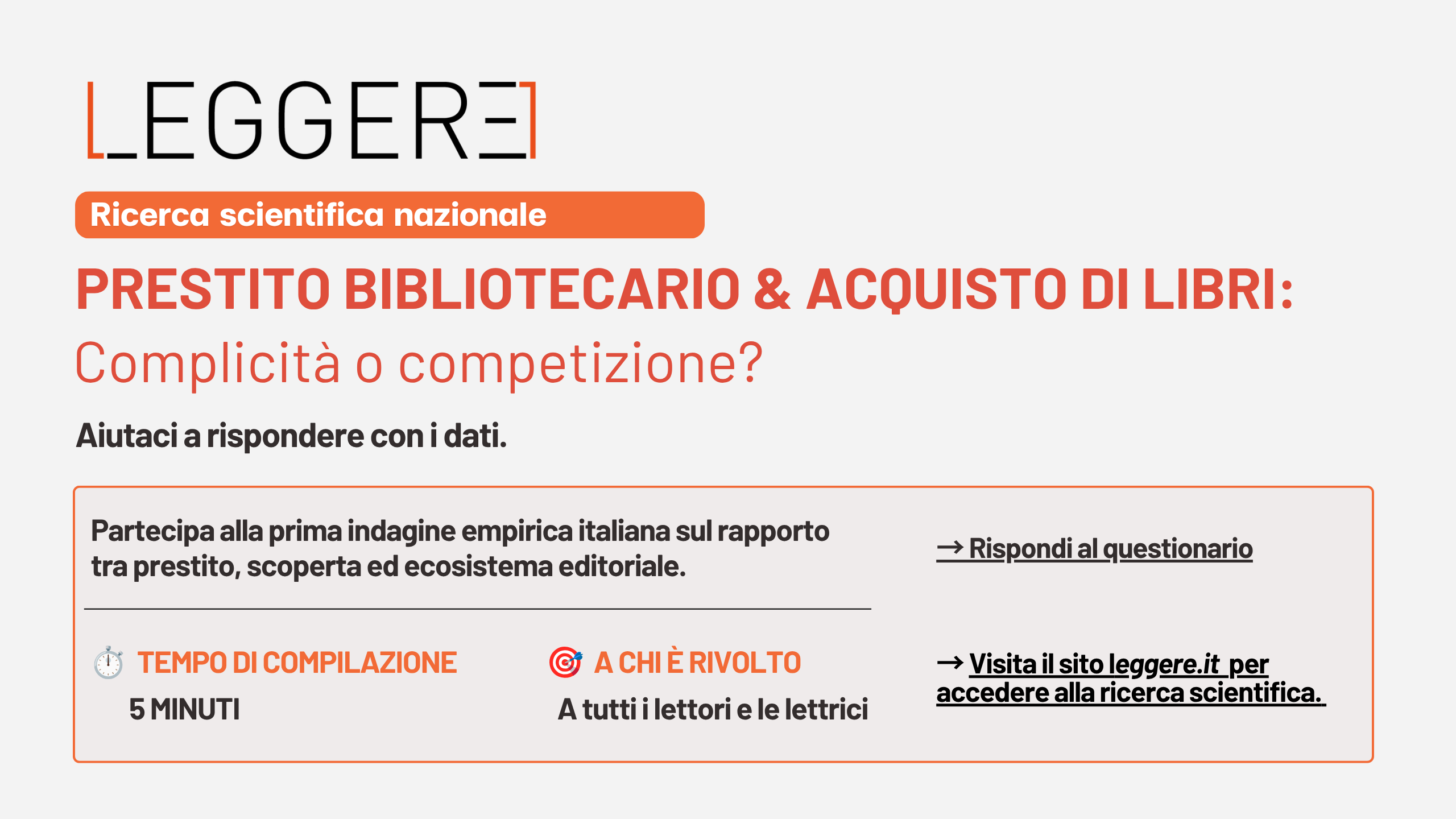 Sei un lettore?